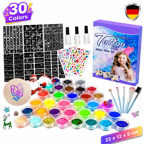 Glitzertattoo set glitzer - glitzertattoo,