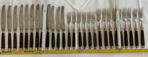 Vintage besteck set mit etui - vintage, besteck-set