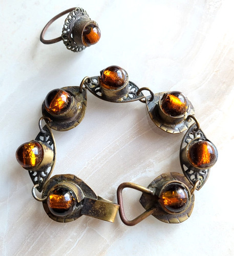 Antik armband mit glas - antik,
