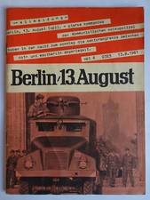 Antiquariat Dokumentation Mauerbau BERLIN 13. AUGUST 1961 Sektorengrenze SBZ DDR