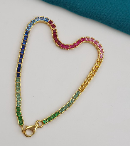 22k massiv gelbgold armband - gelbgold,