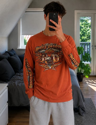 Harley davidson shirt langarm - davidson,