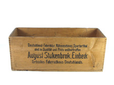 Alte Werbung Holzkiste August