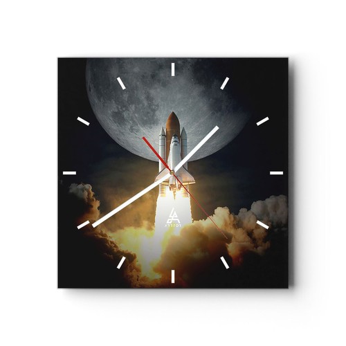 Modern wanduhr 30x30cm analog - 30x30cm,