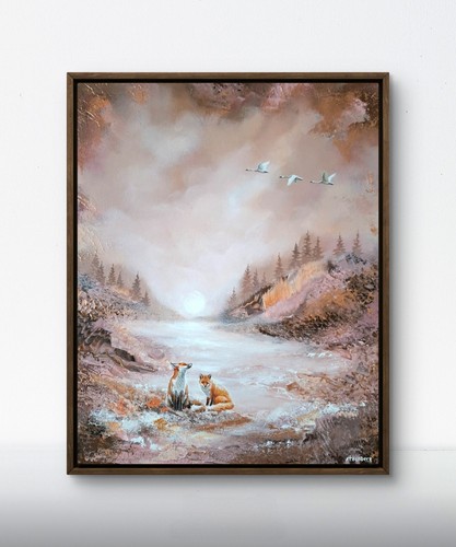 Acrylbild abstrakt mit - acrylbild,