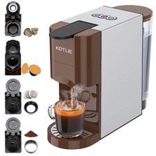 4in1 Kaffeemaschine Padkaffeemaschine 4 Adapter Pulverkaffee Kapselmaschine