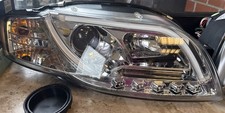 LED Tagfahrlicht Scheinwerfer Look Audi A4 Typ 8E 04-08 Chrom (rechtslenker) 