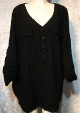 BONPRIX SCHWARZ TUNIKA BLUSE Gr. 50 52