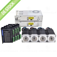 STEPPERONLINE 4 Achse Nema 23 Schrittmotore 3Nm Φ10mm & Driver DM542T CNC Kit