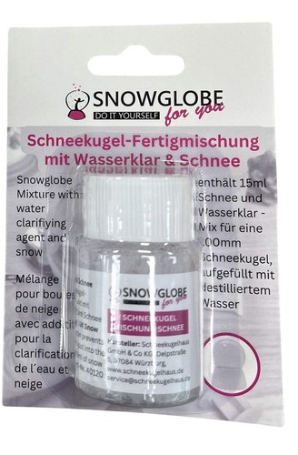 Schneekugel fertigmischung mit - schneekugel-fertigmischung,