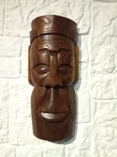 Afrikanische holz maske 70er - afrikanische,