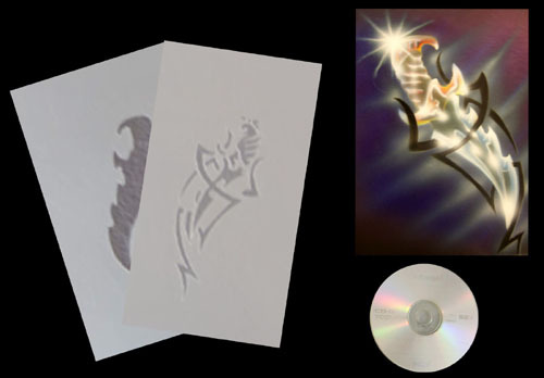 Airbrush schablone step - airbrush, by