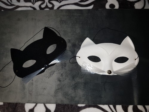 Katzenmaske mit ohren - mit,