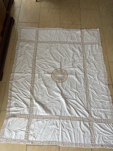 Tischdecke weiß nostalgie - weiß,
