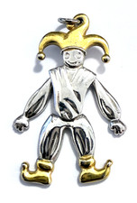 Anhänger harlekin clown 925er - harlekin,