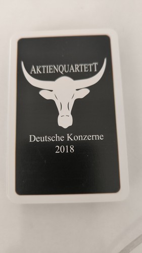Kartenspiel aktienquartett - kartenspiel,