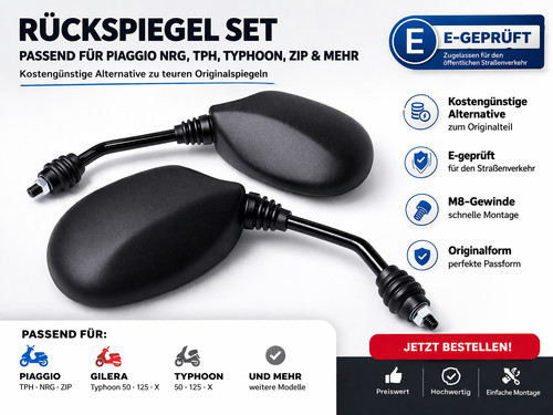 Spiegel paar für piaggio nrg - spiegel,