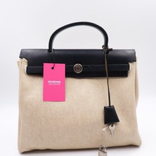 Hermes Herbag PM Schwarz Beige