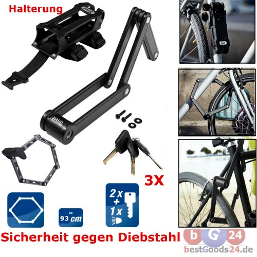 Fahrrad faltschloss mit led - fahrrad,
