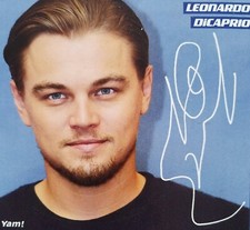 LEONARDO DICAPRIO - Autogrammkarte 10x10cm - Autograph Card Fan Sammlung Magazin