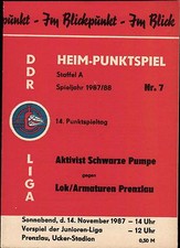 Ddr liga bsg - 87/88,