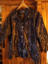 Damenjacke mit Stickereien*Marc Abbas*ohne Sitze*weitgeschnitten*braun*gebraucht