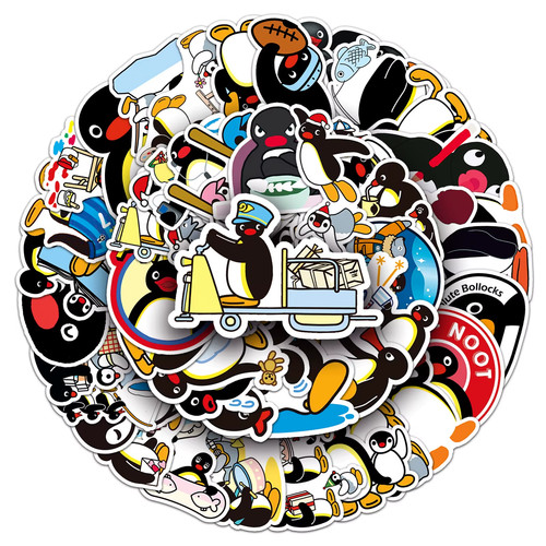 50x pingu sticker - pingu,