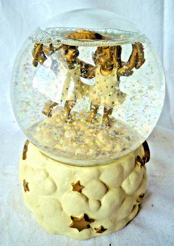 Schneekugel glitzerkugel engel - schneekugel,