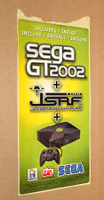 Alte Xbox Sega GT 2002 Promo Sticker sehr selten