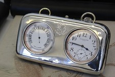 Antike MAPPIN & WEB Goliath Taschenuhr & Barometer Reise Etui pocket watch SWISS