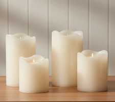 LED Kerzen Pustesensor 4er Set