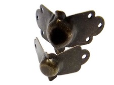 INWARIA Eckbeschlag Möbelbeschlag 4 Stk. Antikbeschlag Beschlag Zierteile, C-035