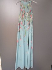 Esprit Kleid Türkis Altrosa