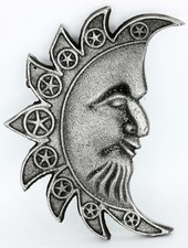 UHRIG SONNE aus Gusseisen im Antik-Stil, nostalgische Deko für Haus & Garten