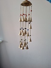 sehr schönes hochw. Glockenspiel Windspiel Dekoration Hängedeko 21  Messing Glo.