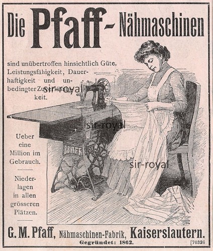 Pfaff nähmaschinen fabrik - pfaff,
