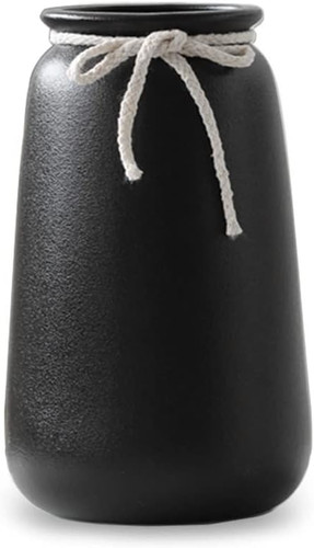 Vasen schwarz matt - schwarz, cm