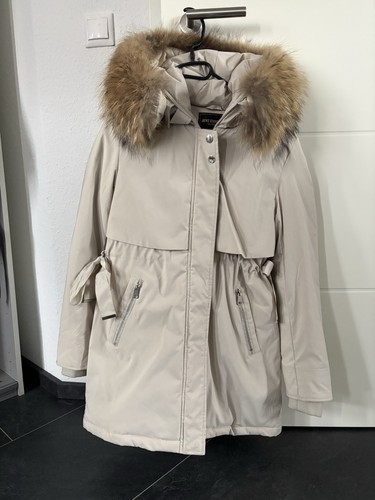 Damen jacke parka mantel beige - jacke,