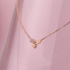 Necklace with CZ pendant