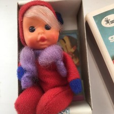 ORIGINAL EL GRECO FLÄMMCHEN Rot-Blau in Schachtel + Broschüre - Sammlerpuppe