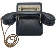 antikes? Haus Wand Telefon 5 Teilnehmer Holzgehäuse unverbastelt und komplett