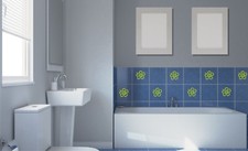 Hibiskus Blumen Fliesen Aufkleber  Fliesenaufkleber Fliesendekor Matt/Glanz H13