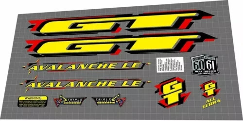 1998 avalanche decal set - gt, le