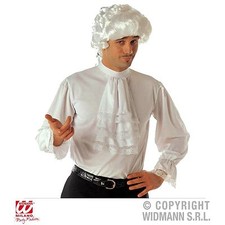 Rüschenhemd mit jabot weiss - jabot,