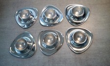 6 x Eierbecher Metall