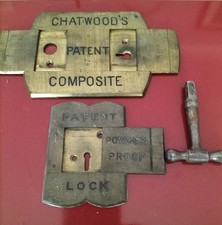 Vintage Messing Safe Plakette