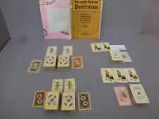 alte Mini Patience Spielkarten / Buch der Patiencen 2 Spiele nicht komplett