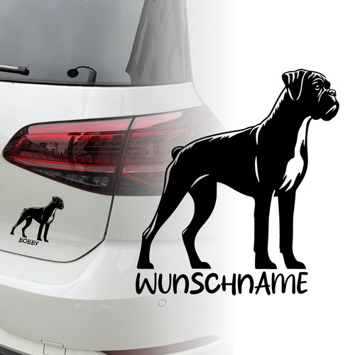 Auto aufkleber boxer hund - aufkleber,