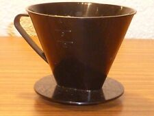 axxx Kaffeefilter Kunststoff, 2 Loch, schwarz Kannenaufsatz Tassen-Aufbrüher Oma