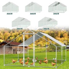 Hühnerstall Kleintierkäfig Freilaufgehege Hühnerhaus Hundehaus 6/9/12/18/24m²